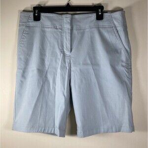 IZOD Golf Women’s Size 12 Light Grey Bermuda Casual Shorts New W/Tags $60